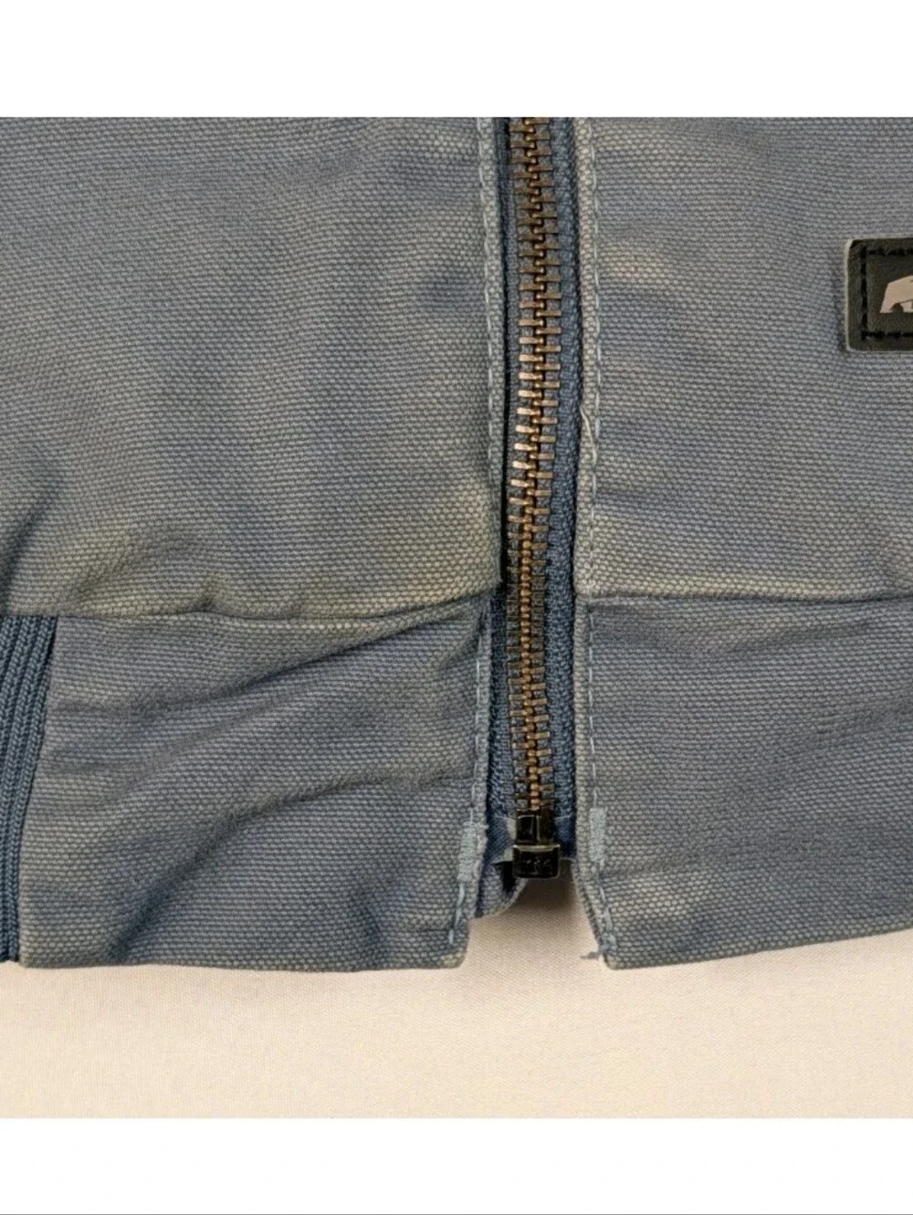 Berne Workwear Youth XL 18-20 Hooded Jacket Blue Quilted Canvas BHJ61SLB